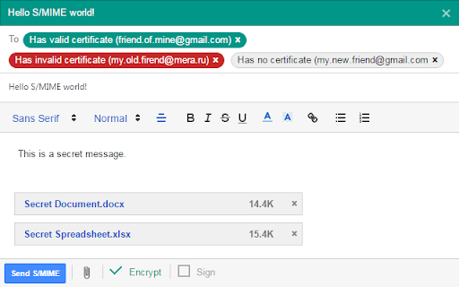 FossaGuard: Encrypt Gmail with S/MIME