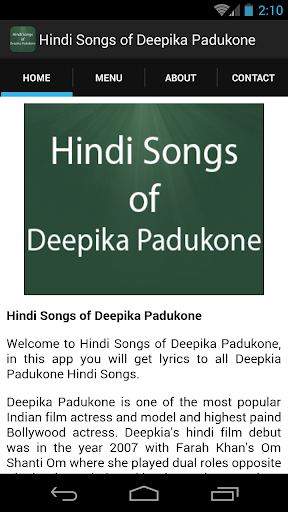 免費下載娛樂APP|Hindi Songs of Deepika Padukon app開箱文|APP開箱王