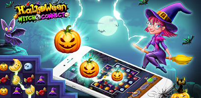 Witch Connect - Halloween game Screenshot