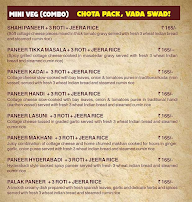 Oye Pappe menu 1