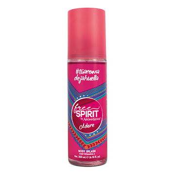 //Body Splash Aromasense   Free Spirit Adore con Vitamina E x200ml.        