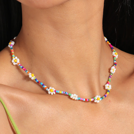 Title 4, Womens Colorful Sweet Bead Necklace. Add a pla...