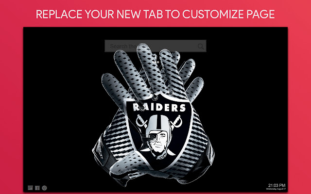 Oakland Raiders Wallpaper HD Custom New Tab