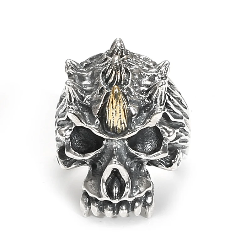 Open Personalized Skull Ring For Men. Express your individuality with this unique and bold statement piece, designed for