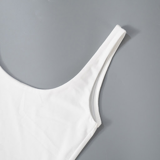 Title 9, Solid Color Sling Backless Pleated Stitching Dress