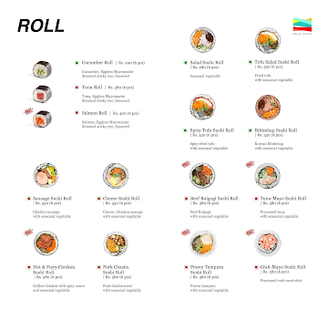 Daily Sushi menu 