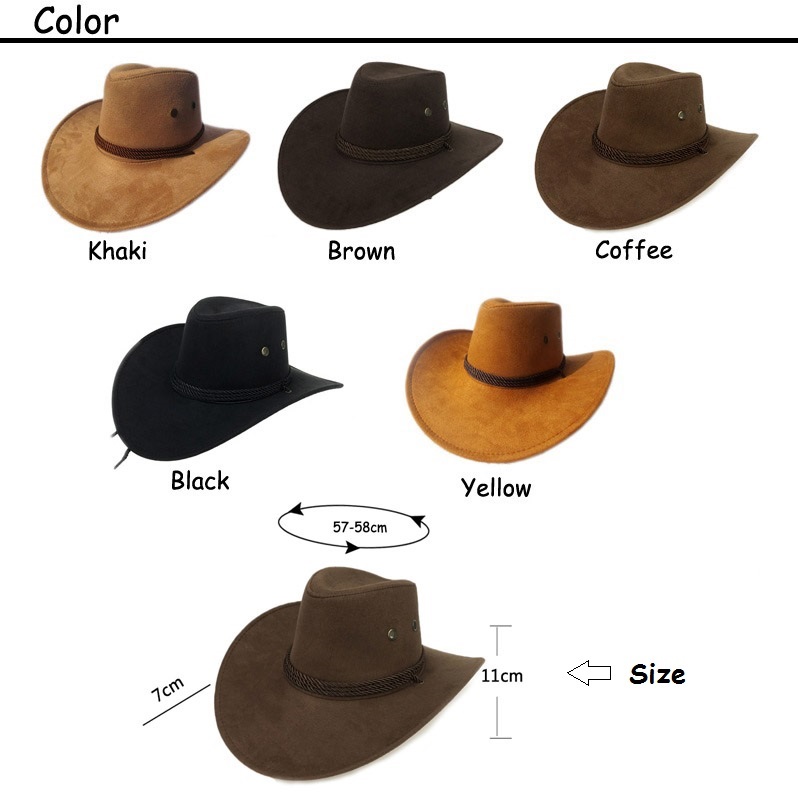 Cool Western Cowboy Hats Men Women Travel Performance 5 Colors | eBay