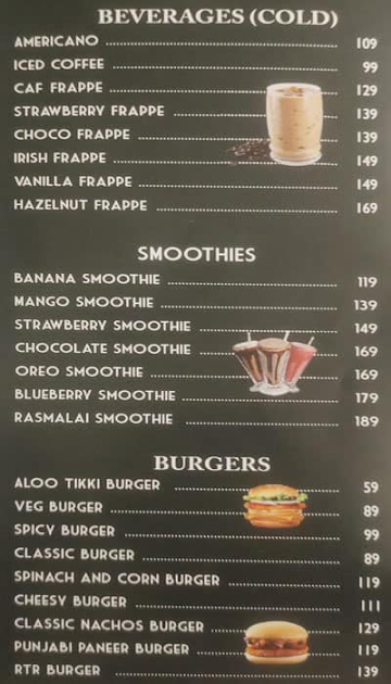 Rtr Cafe menu 