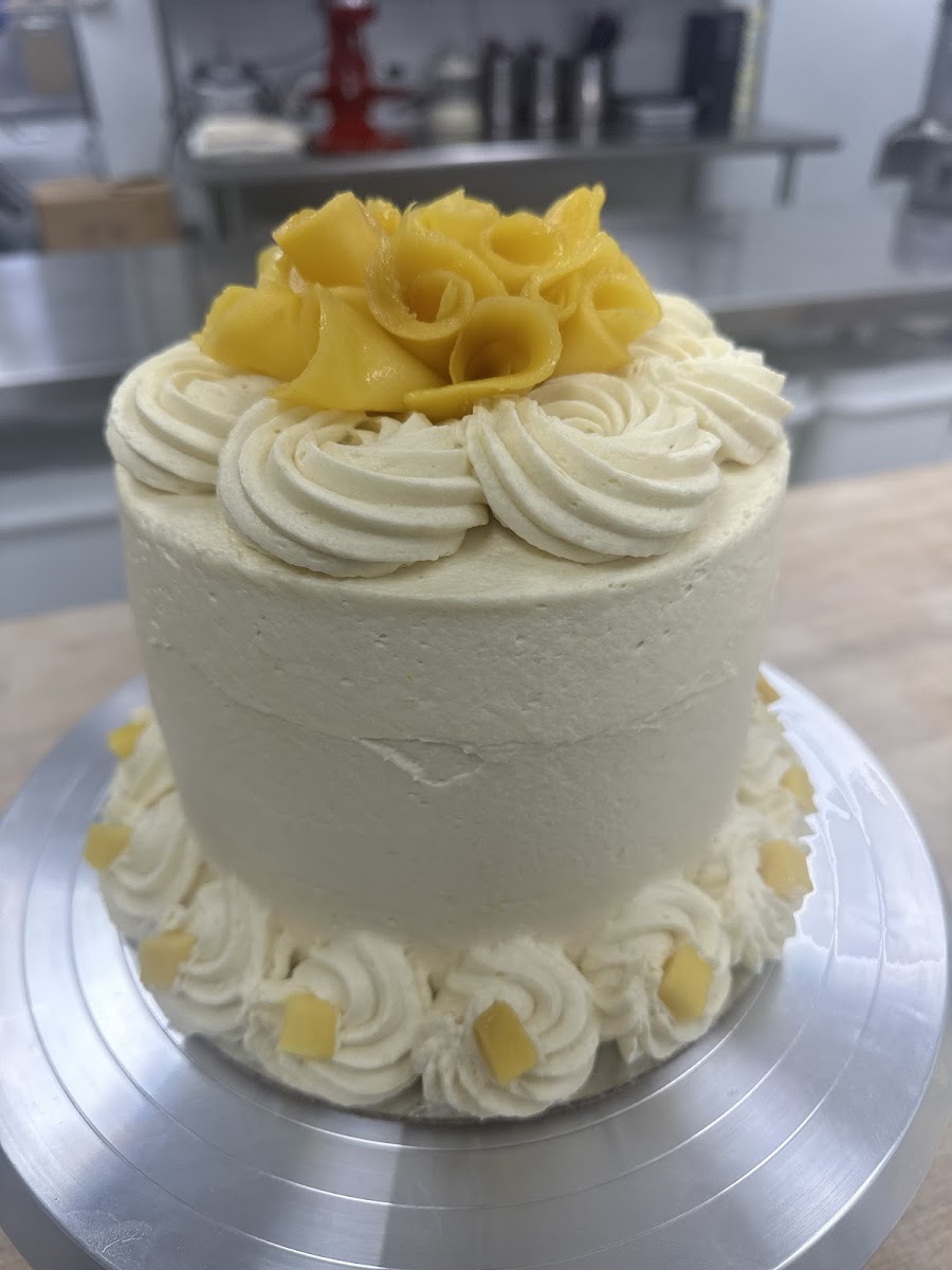 6” Organic gluten free, vegan mango cake