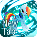 Clean Rainbow Dash New Tab