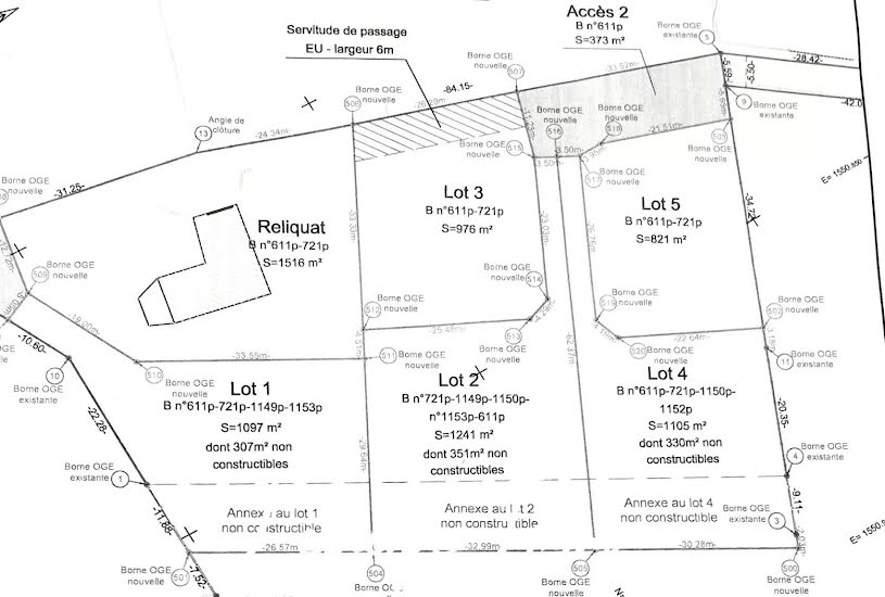  Vente Terrain à bâtir - 821m² à Bonrepos-sur-Aussonnelle (31470) 