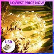 [Led Usb] Dây Đèn Đom Đóm Led Trang Trí Fairy Light Đom Đóm 4 Màu Thả Trần Phòng Ngủ