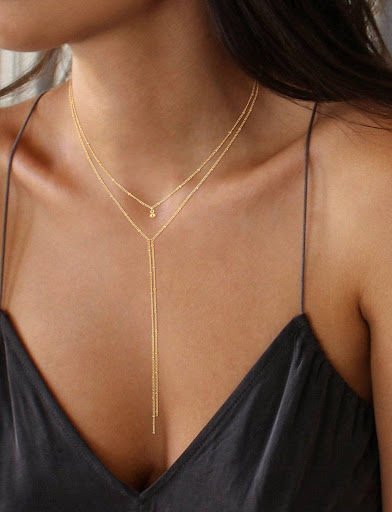 Title 3, Womens Fashion Lasso Long Necklace Stainless S...