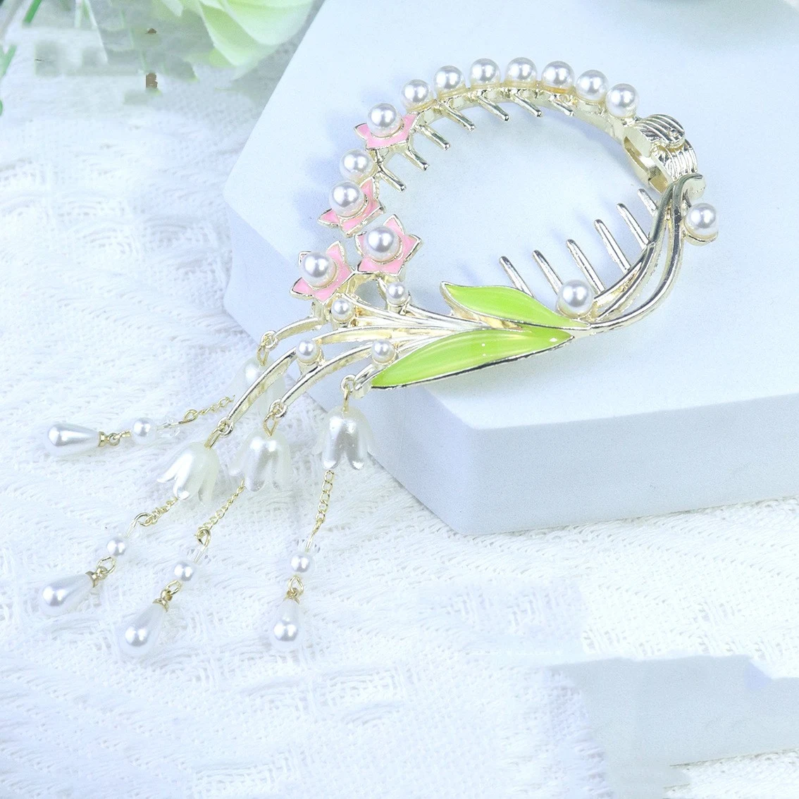 Title 1, Plant Mori Antieke Stijl Bloemen Grip Clip Bloe...
