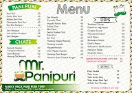 Mr. Panipuri menu 1