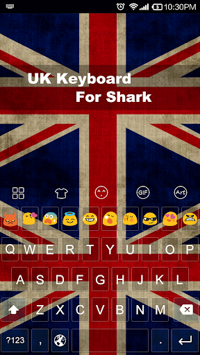 UK Theme -Love Emoji Keyboard