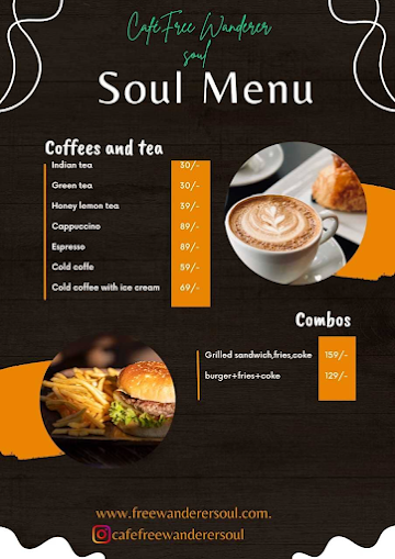 Cafe Free Wanderer Soul menu 