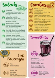 Juicemaker menu 8