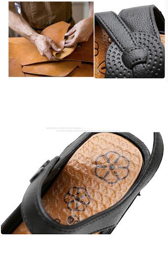 Title 5, Womens Flat Non-Slip Granny Sandals Comfortabl...