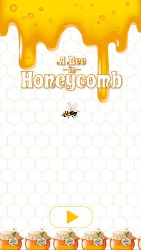 A bee in honeycomb