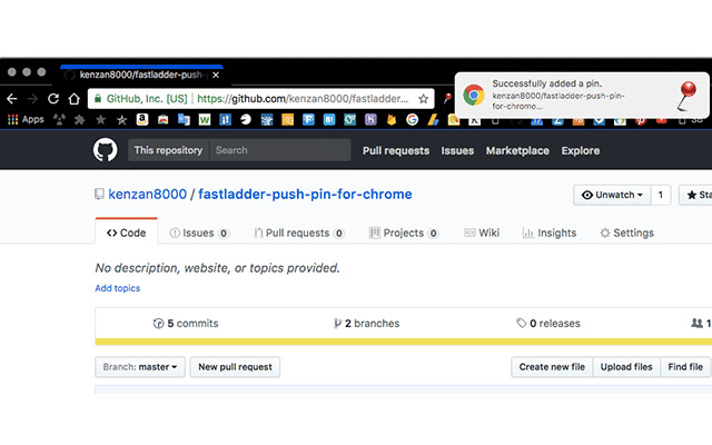 Fastladder Push Pin for Chrome chrome extension