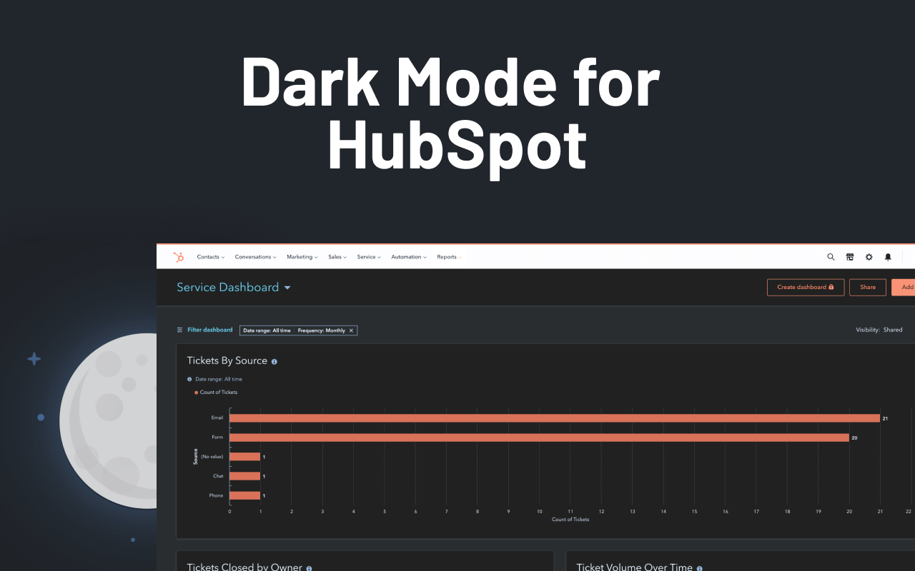 Dark Mode for HubSpot Preview image 3