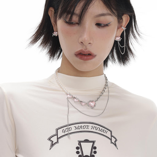 Title 2, Womens Fashion Simple Love Pendant Necklace, a...