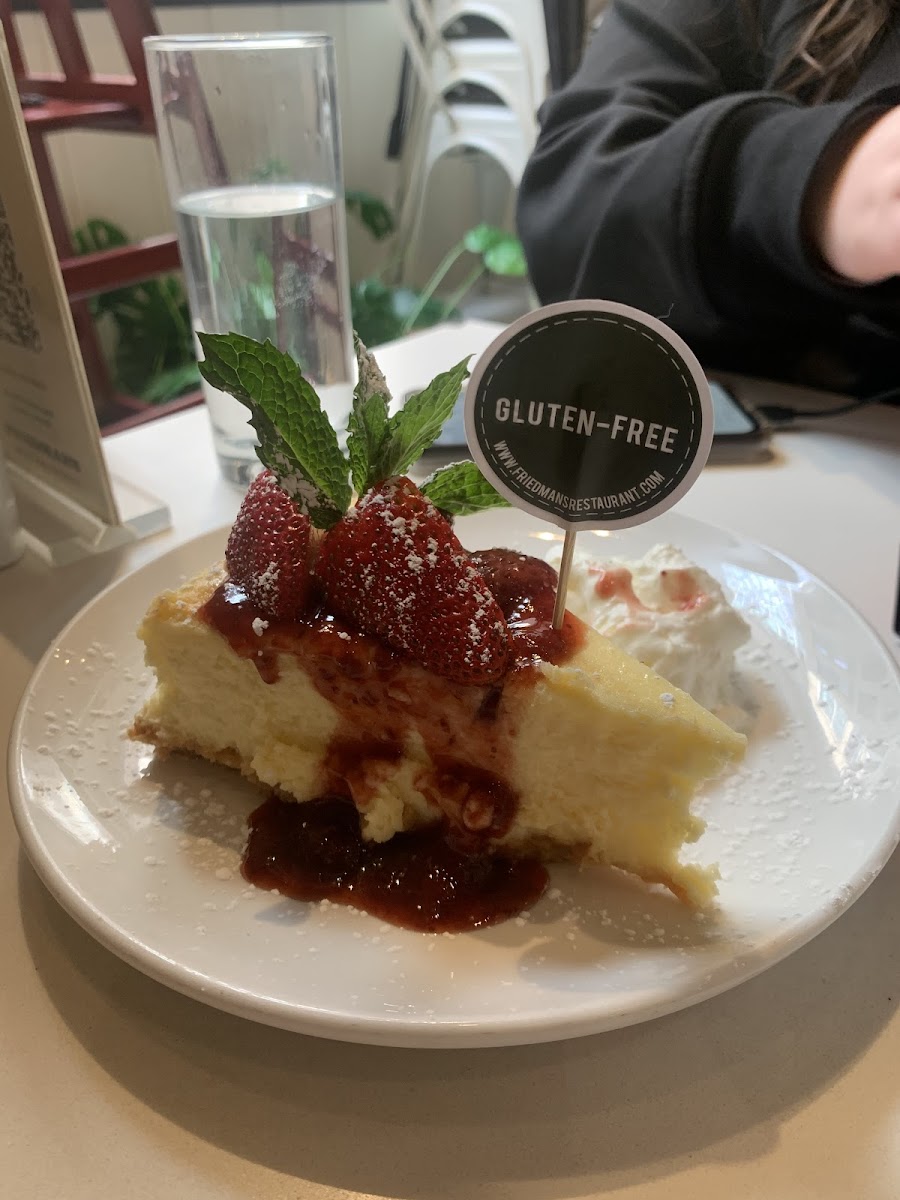 The gf cheescake you must get!!