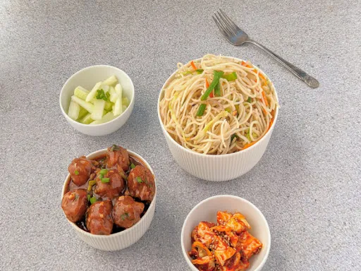 Veg Soft Noodles + Veg Manchurian