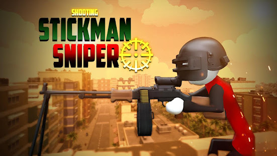 Stick man Sniper 3D offline: New Funny games 2020 banner