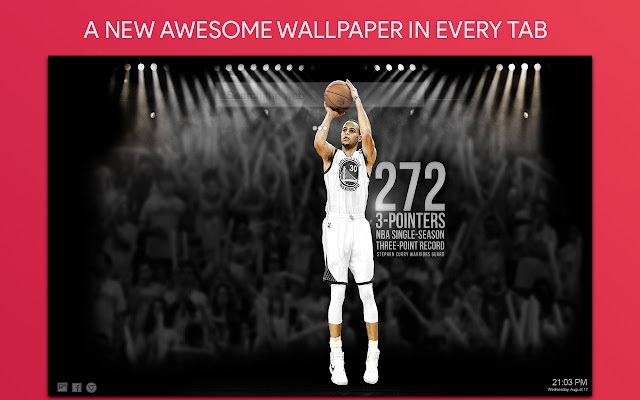 Stephen Curry Wallpaper HD Custom New Tab