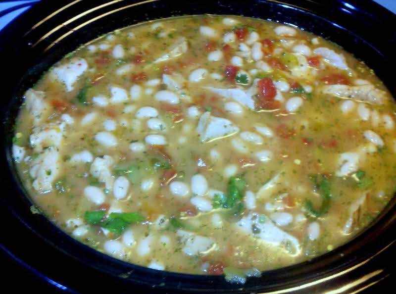 Slow Cooked White Chicken Chili