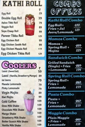 Metro Cafe menu 