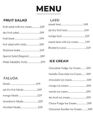 Jk Raj Lassi Faluda $milkshake menu 1