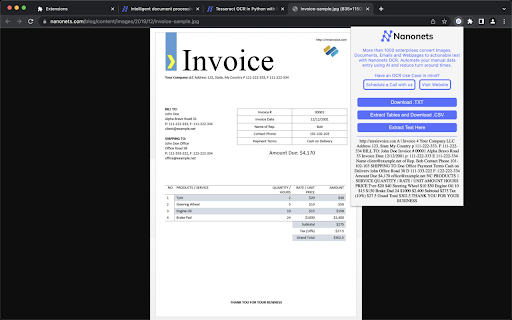 Nanonets Web Scraper & Image to Text OCR