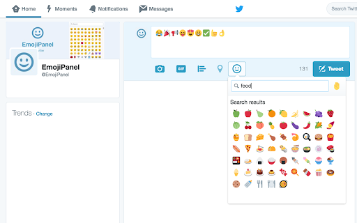 EmojiPanel for Twitter (Previously EmojiT)