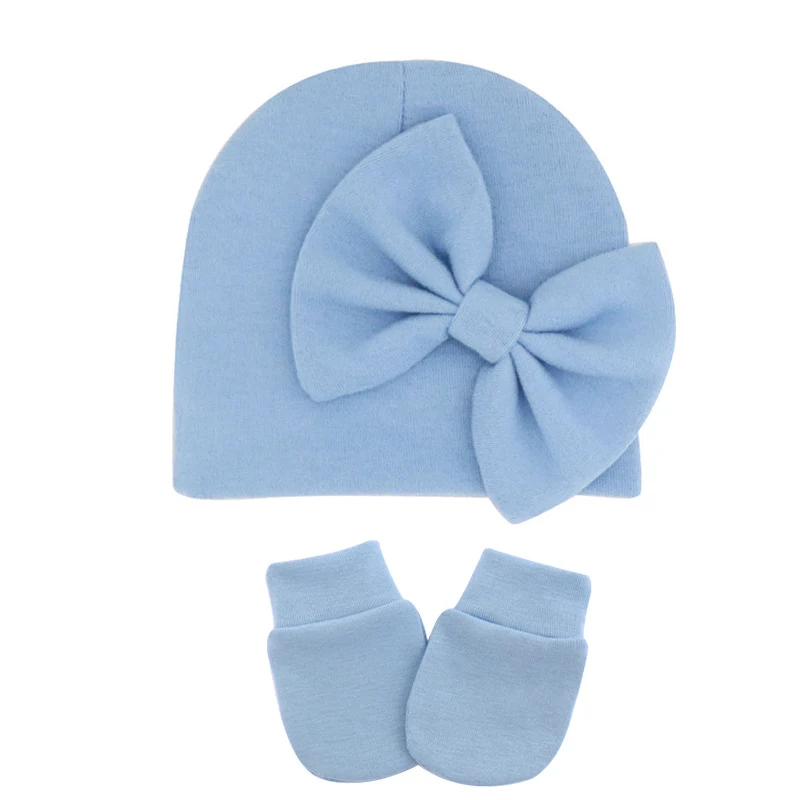 Ensemble de gants pour nouveau-né avec chapeau fœtal pour bébé