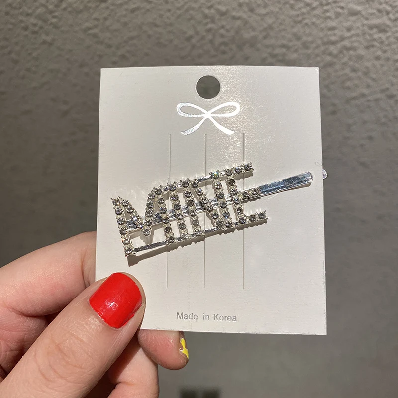 Clip de mot DIY combiné, clip latéral tendance, pince à cheveux pour frange, accessoires pour cheveux. Créez des coiffures uniques et stylées.