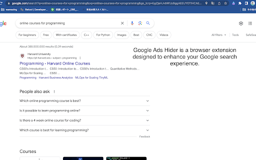 Google Ads Hider