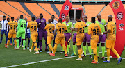 Officials and players during the Absa Premiership match between Kaizer Chiefs and Maritzburg United at FNB Stadium on March 09, 2019 in Johannesburg, South Africa. 