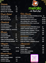 Metallo, The Night Cafe menu 2