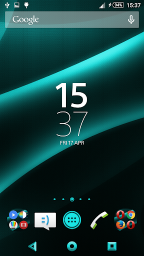 Darkness Teal Xperien Theme