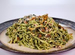 Sunny Anderson's Creamy Collard Pesto with Pasta and Mushrooms was pinched from <a href="http://abc.go.com/shows/the-chew/recipes/Creamy-Collard-Pesto-Pasta-Mushrooms-Sunny-Anderson" target="_blank">abc.go.com.</a>