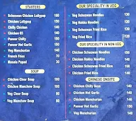 Paaji King Family Restaurant menu 1