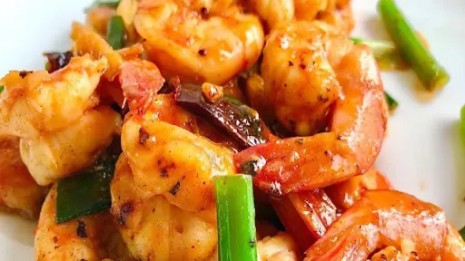 Prawn Chilli Oyster Dry