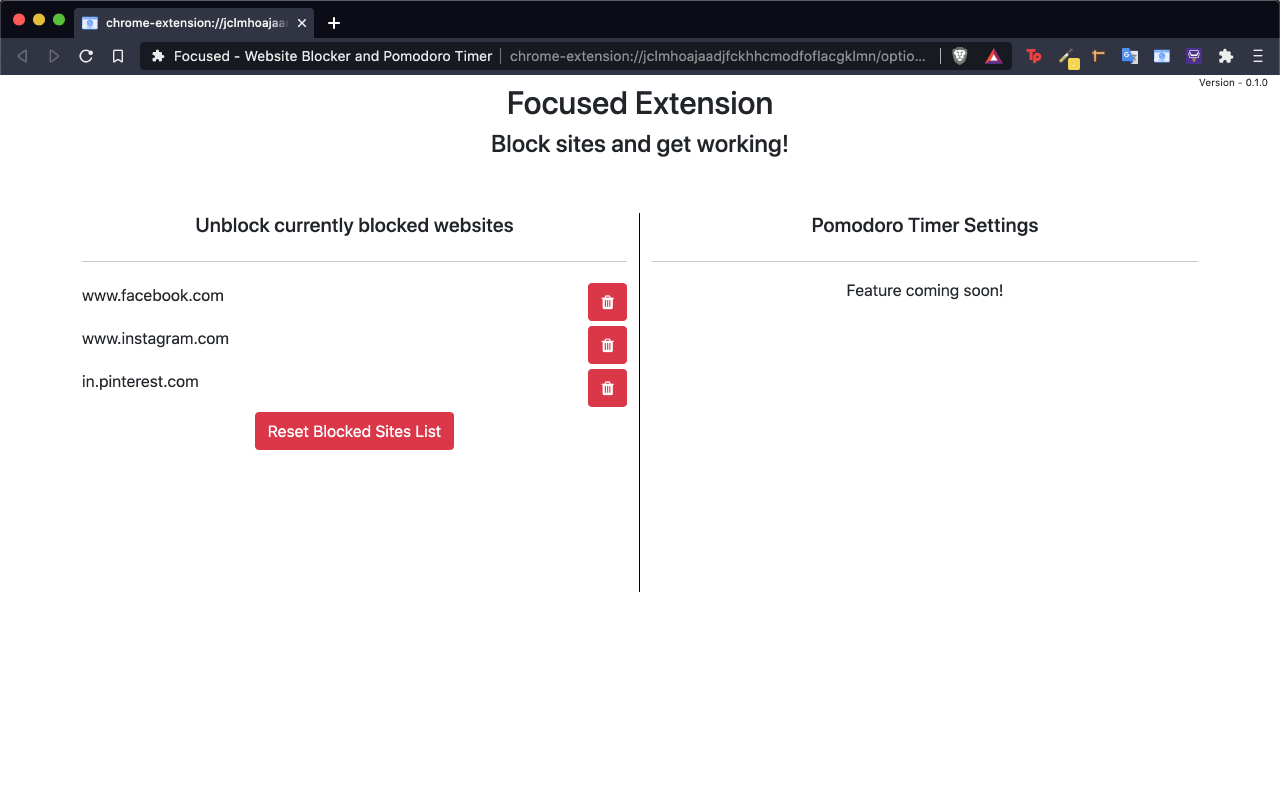 Focused - Website Blocker Preview image 1