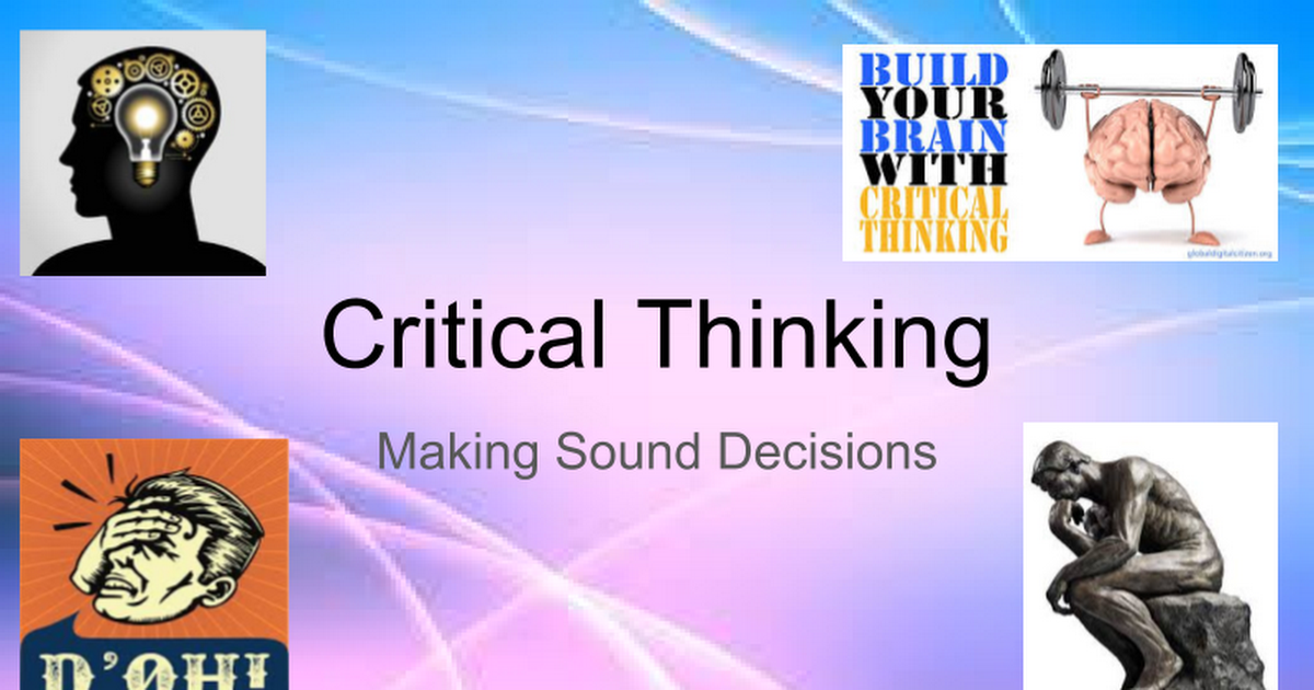 critical thinking google slides