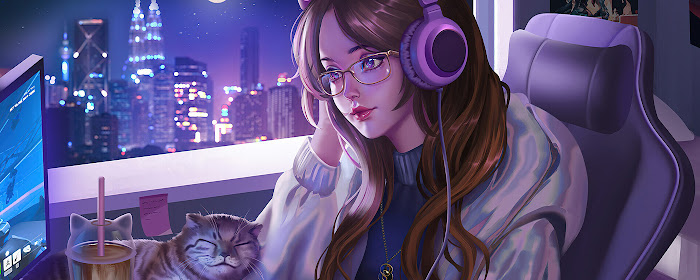 Lofi Cafe Studying Arts Wallpapers New Tab marquee promo image