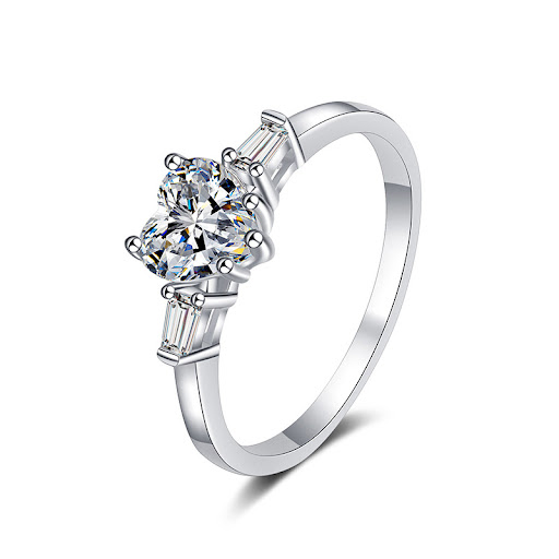 Title 3, S925 Sterling Silver Ring Womens High-end Love...