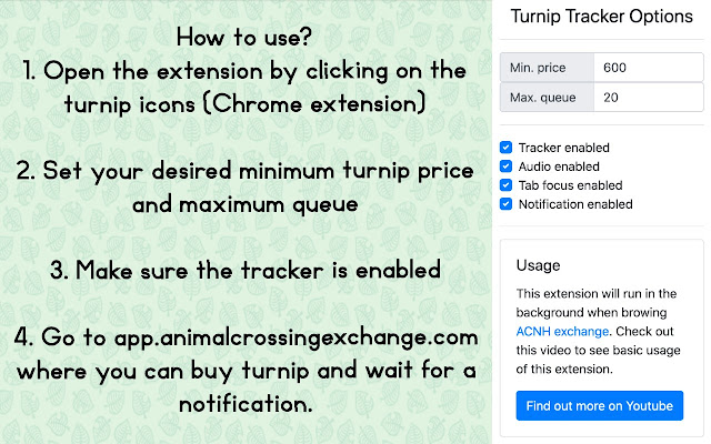 ACNH Exchange Turnip skip the queue